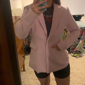 Washable Pink Blazer Size 6 Banana Republic